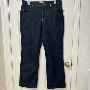 Jaclyn Smith Dark Blue Denim Jeans Women’s Size 18 BootCut Mid Rise